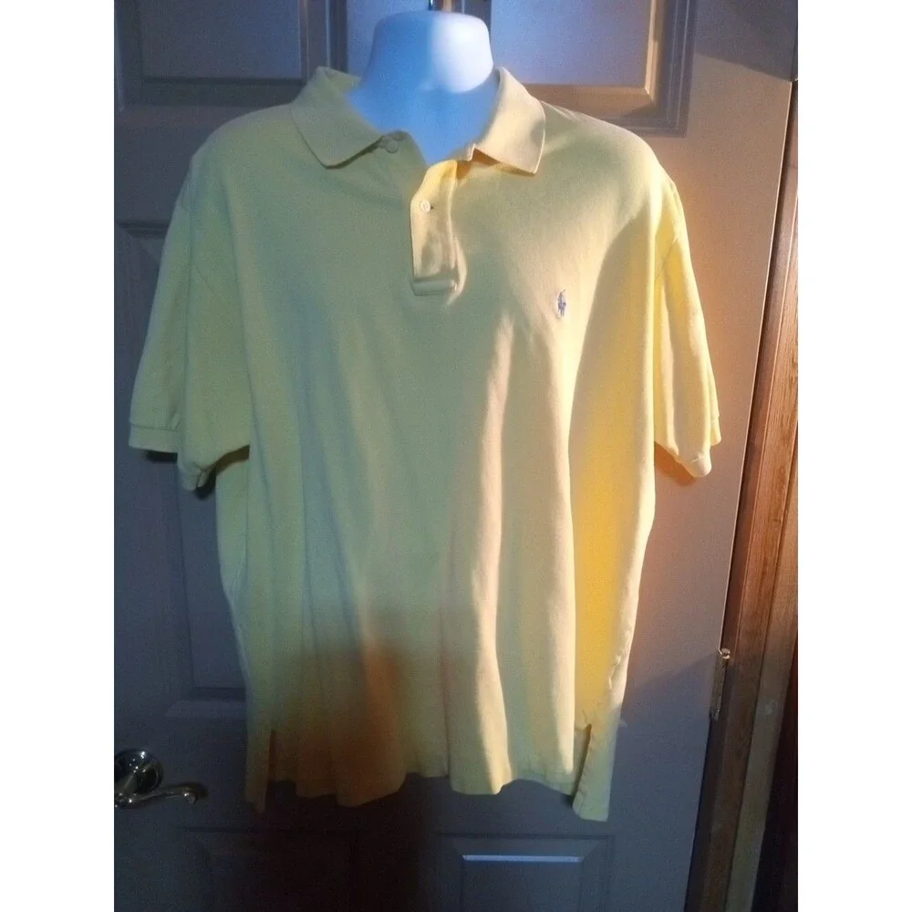 Ralph Lauren  Men's polo shirt, yellow Size 2X